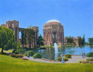 The Painting San Francisco Palace Of Fine Arts By Alex Vishnevsky